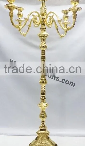Shiny Polish Aluminum Candelabra photo-6