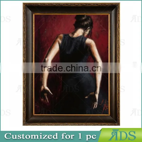 Dancing Girl Lady Oil Painting photo-2