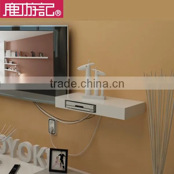 Decorative Wood Wall Shelf Tv, Bracket for Stb and Dvd