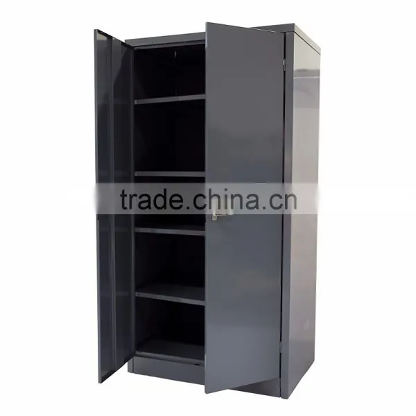 Black Storage Cabinets With Doors and Shelves photo-2