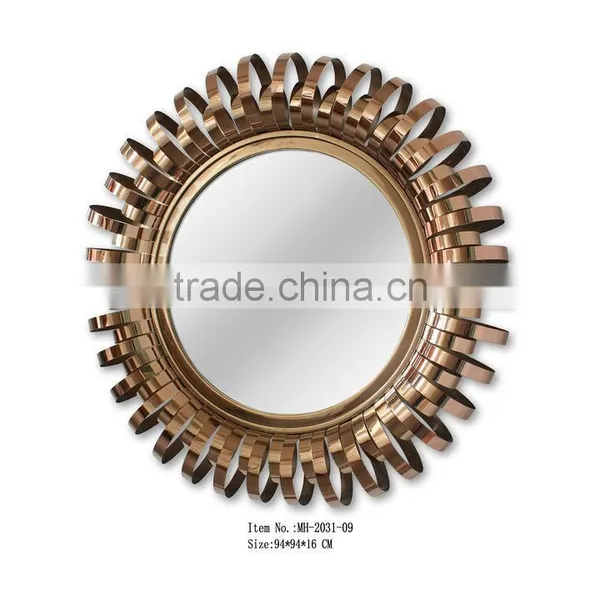 Stainless Steel Framed Decorative Wall Mirror photo-4