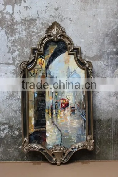 High Quality Home Decoration Handmade Traditional Art Canvas Wall Framed Oil Painting