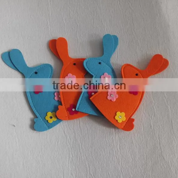 Wholesale High Quality Felt Easter Bag Bunny Decoration in Stock photo-2