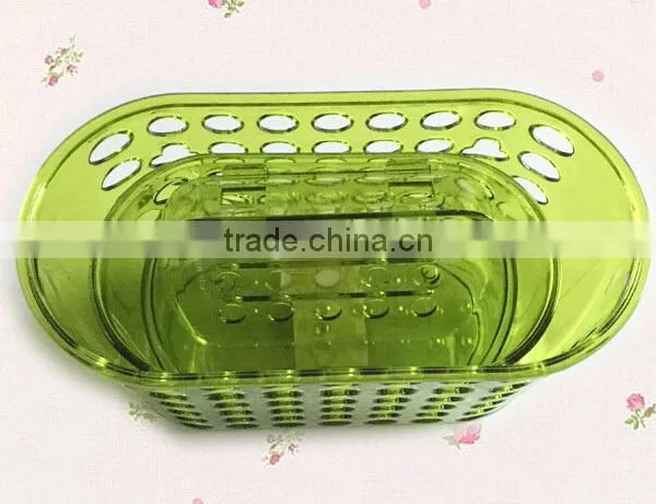 Plastic Shelf Suction Storage Holder Shelf Bracket Wall Bathroom Shelf photo-2