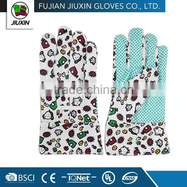 JX68C326 Professional Factory Made Garden Drill Cotton Yarn Gloves