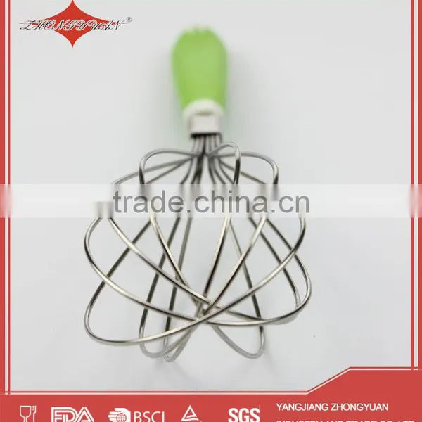 10 Inches Stainless Steel Egg Beater With Plastic Handle photo-3