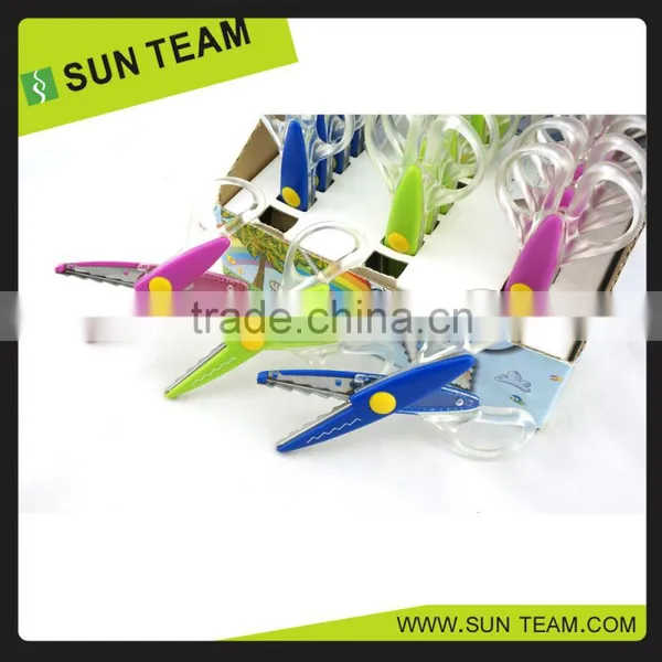 5-1/4" FDA Fancy Design Craft Scissors Zic Zig Shaped Cutting Scissor photo-2
