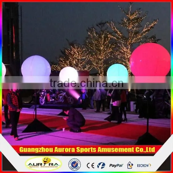 Customized Logo Inflatable Tripod Stand Lighting Balloon for Party photo-4