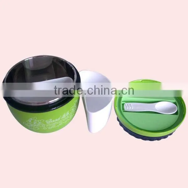 Colorful Microwave Stainless Steel Food Container With Handle photo-3