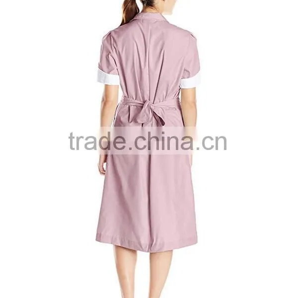 Fashionable Nurse Uniform Designs Wholesale New Style Bulk Cheap High Quality Long Medical Dress Women Hospital Uniform photo-3