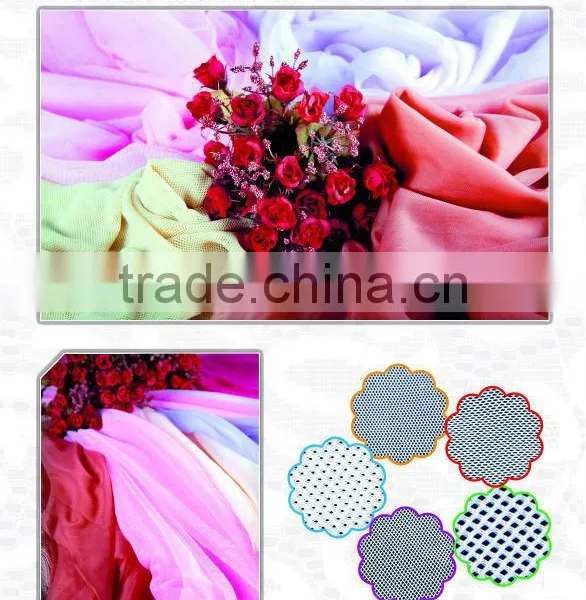 20D Semidull Polyester Square or Grid Mesh Fabric photo-4