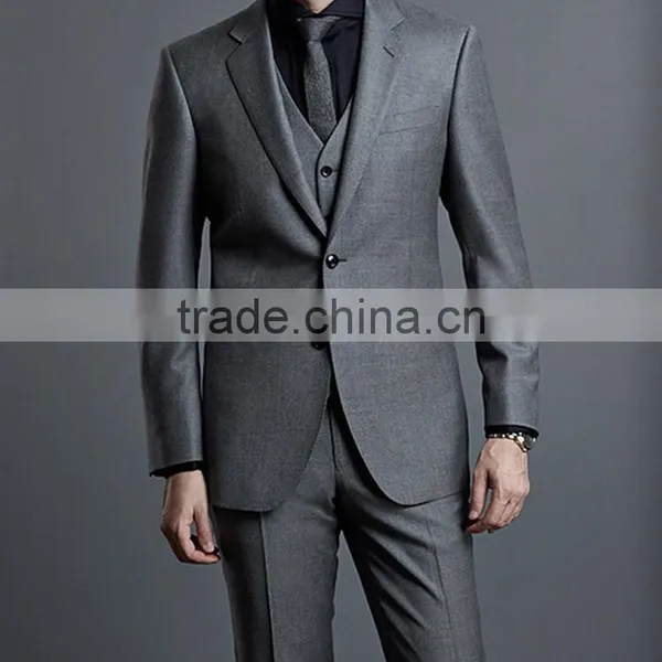 2017 New Arrival Light Grey Gents Suits Pant Coat Mens Business & Wedding Suit photo-6