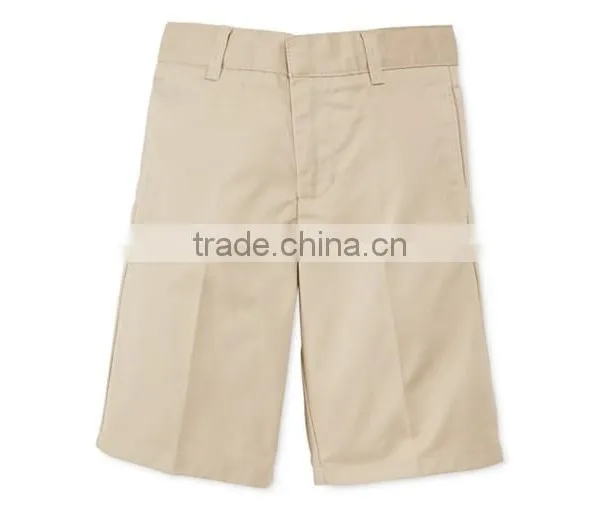 Boys' Uniform Regular Fit Flat-Front Shorts