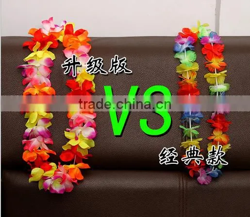Hot Sale Party Decoration Hawaiian Flower Leis Artificial Fake Flower Garland for Sales 2016 photo-4