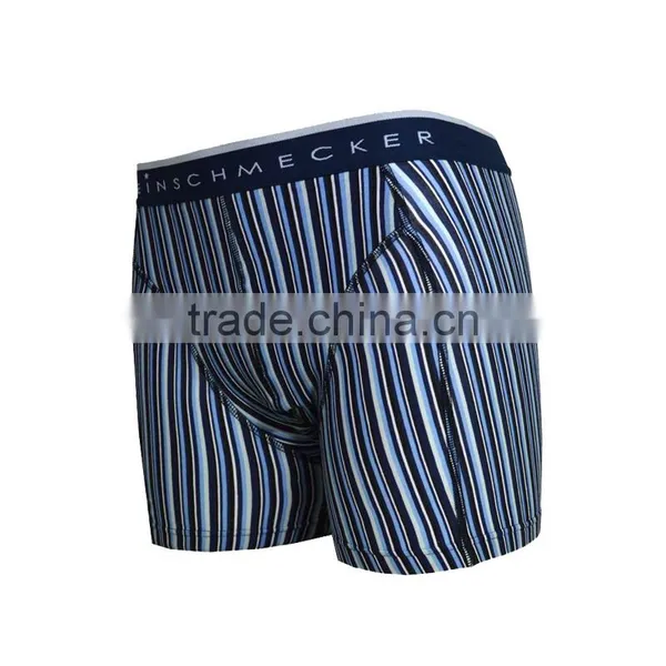 Sexy Men Cotton Short Boxers With Stripes Briefs Underwear for Man photo-2
