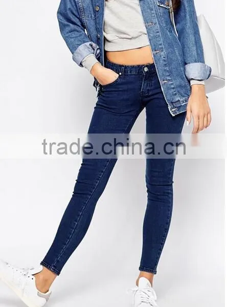 Runwaylover Elastic Fashion Blue Denim Jeans Women Top Quality Wholesale photo-4