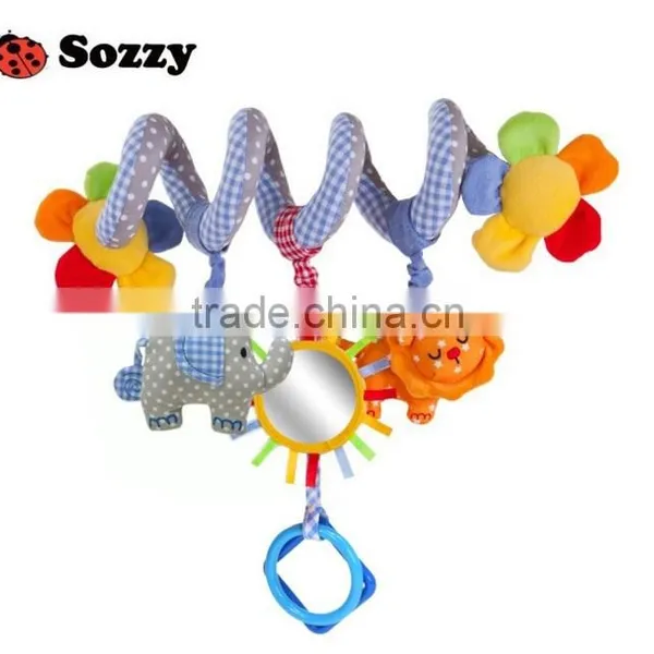 New Born Infant Pram Plush Toy/Activity Spiral Cot Toy/Musical Crib Spiral Toy photo-3