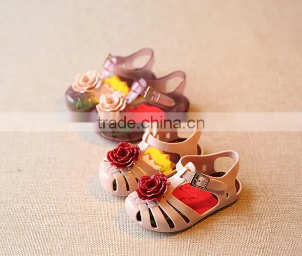 Floral Girl Summer Jelly Sandals, Flower Girl Melissa Sandals photo-6