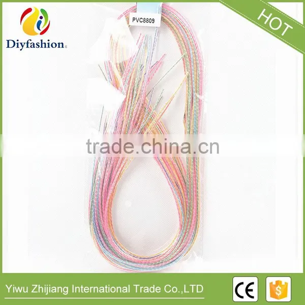 PVC8812 DIY Knit Plastic Scoubidous Twisted PVC Strings Color Under Crystal Scoubidous for Kids photo-6