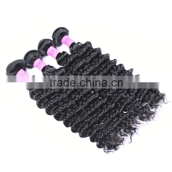 Indian Virgin Curly Hair Deep Wave 100% Unprocessed Human Hair Weft Mocha Hair Indian Deep Curly photo-3