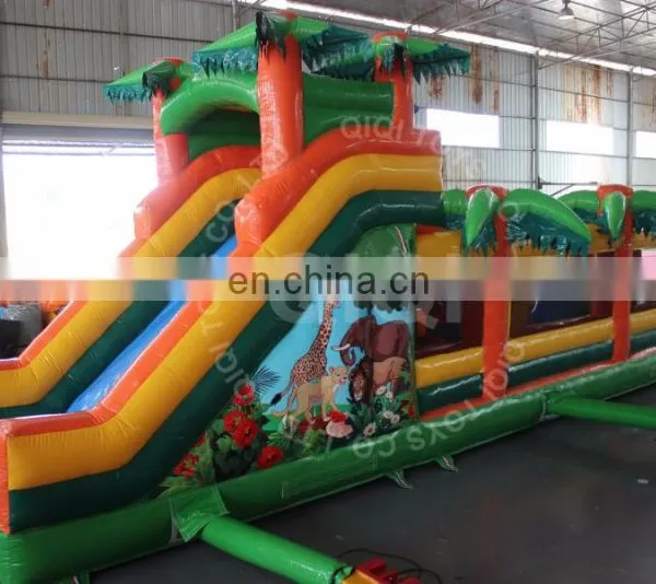 Jungle Bouncer Inflatable Obstacle Jumping Pad Obstacle Course photo-2
