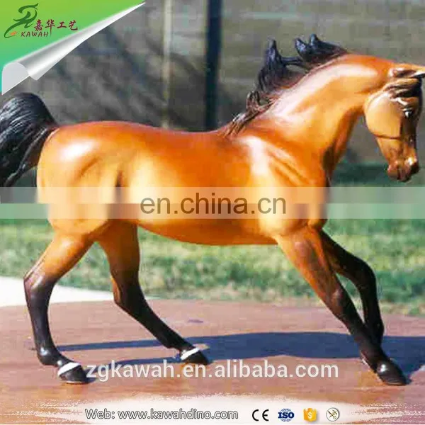 Kawah Realistic Resin Horse Artificial Life-Size Fiberglass Horse Statue For Sale photo-5