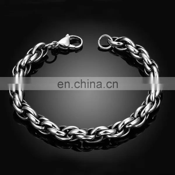 316L Stainless Steel Bracelet Hand Wrist Chain for Men Wholesale photo-2