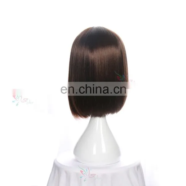 Styler Brand Cheap Synthetic Front Wig Heat for Women Top Quality Black Cosplay Bob Wigs photo-2