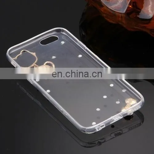 Wholesale Creative Cat Mask Encrusted TPU Case for IPhone 6/6s Plus photo-3