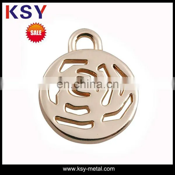 Gold Jewelry Metal Logo Tag