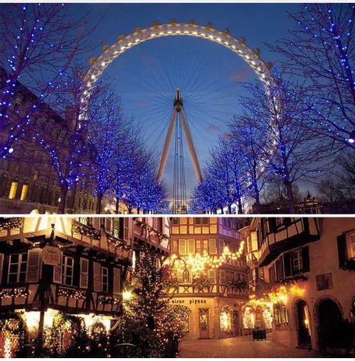 10M 100 LED Fairy String Light Garland Christmas Light IP65 Waterproof Holiday Wedding Party Decoration AC110 / 220V photo-4