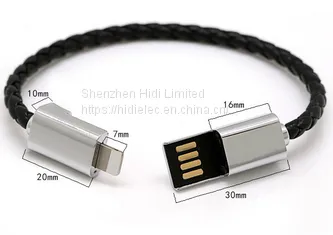 High Quality Oem Mobile Fast Charging Data Cable for Iphone Android ,micro Type-c Magnetic Usb Charging Cable Bracelet u