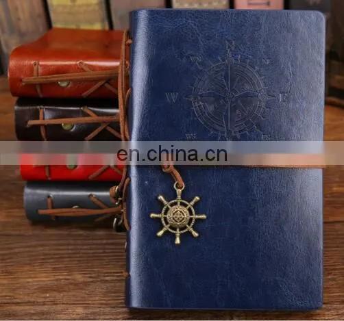 Vintage Leather Writing Notebook Refillable Paper Diary Notebook Classic Daily Use Gifts photo-3