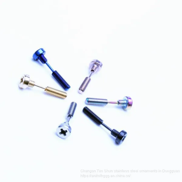 Hot Rolled Titanium Steel Screws, Flat Head Earrings, Earrings, Body Piercing, Foreign Trade Accessories, Factory Direct Sales