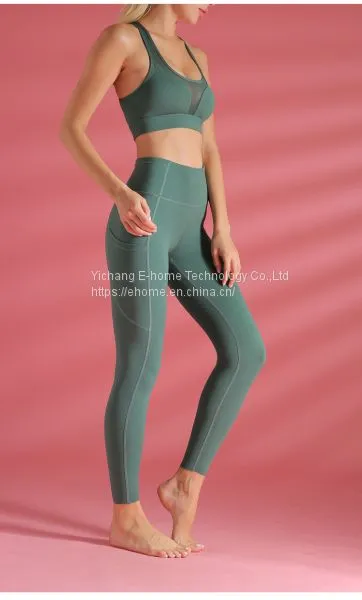 Newest Breathable High Elastic Tights Quick Dry Womens GYM Leggings Sets photo-5