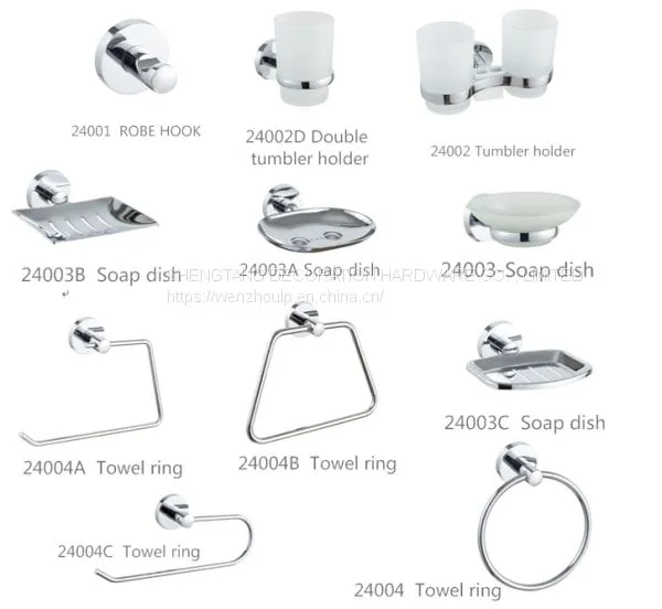 Manufacturer Wholesale Modern Wall-mounted Bathroom Accessories Set photo-2