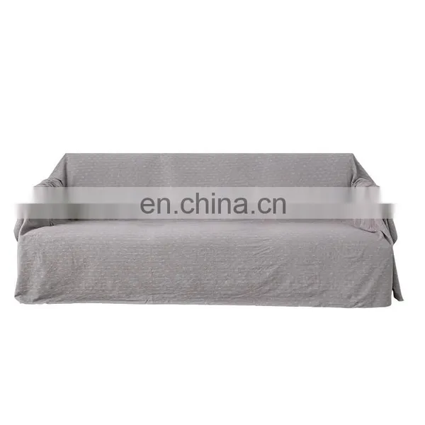 100% Cotton Multi-functional Furniture Protector Cover Jacquard Sofa Slipcover Couch Protection Cover photo-6