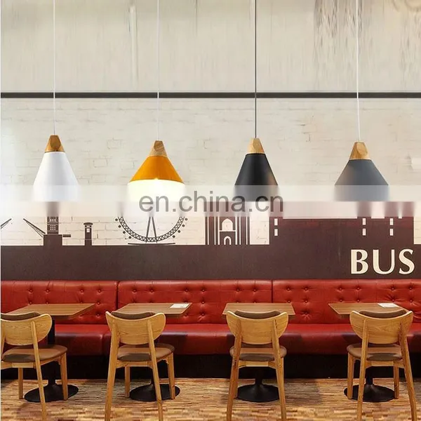 Hot Sale Zhongshan Lighting Factory Slope Pendant Lamps & Wooden Chandeliers Pendant Lights photo-3