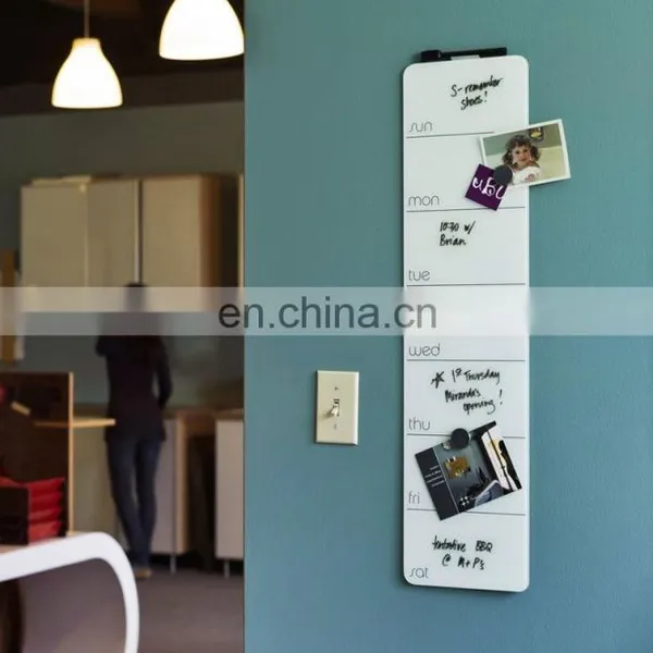 Wall-mounted Frameless White Board Glass With Smart Style photo-2