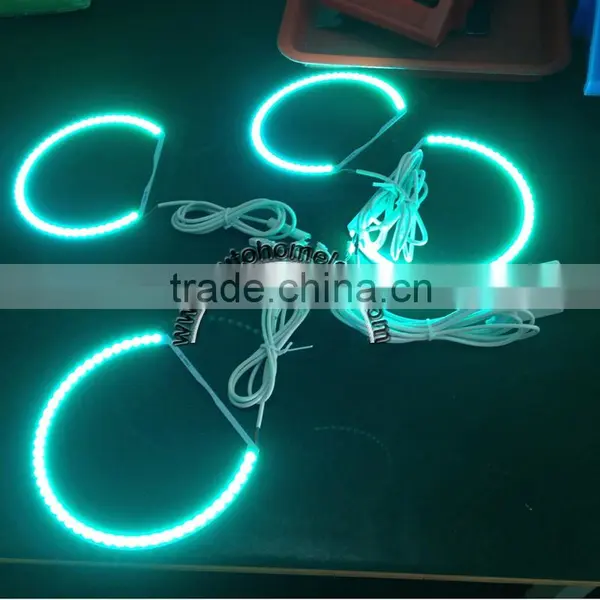 RGB F30 Angel Eyes Multi-Color SMD Ring U Shape Diameter 102mm 105mm Colorful Car Headlamp LED Halo Ring photo-4
