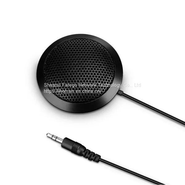 Desktop USB Hotrain FX108 Omnidirectional 360 Degree Voice Pickup Electric Condenser Microphone Speakerphone For Meeting, Online Class, Voice Record, Interview photo-2