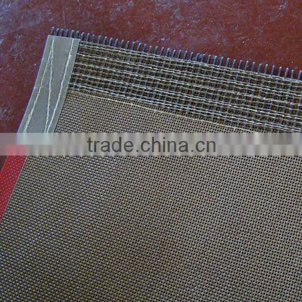 4*4 Brown Open Mesh Conveyor Belt of Drying Machine for Textile Printing photo-2