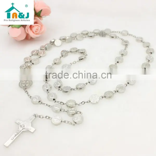 St. Benedict Metal Beads Rosary photo-5