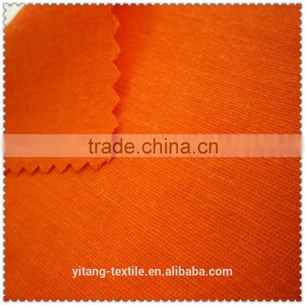 Orange Linen Cotton Blended Fabric photo-2