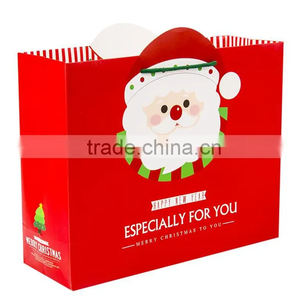 Custom Printed Low Cost Popular Hand Christmas Paper Bag Quality Choice photo-2