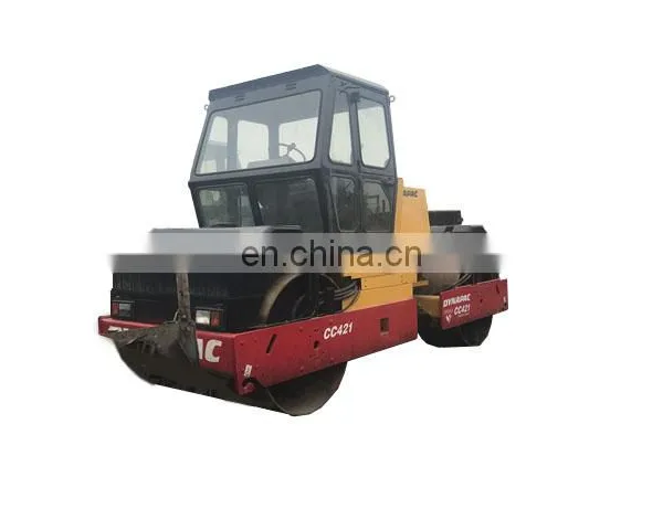 New Arrival Used Road Soil Compactors Dynapac CC421, Double Drum High Working Efficiency Construction Machinery for Sale photo-3