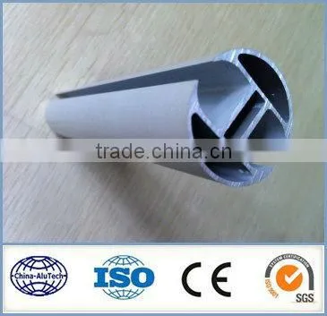 2014 China manufacture anodized/powder coated aluminum curtain pipe/pipes