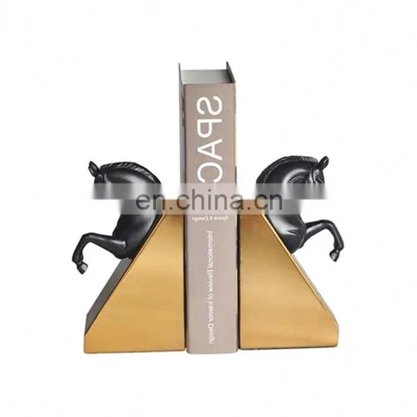 Animal Horse Head Metal Book Stopper Bookend