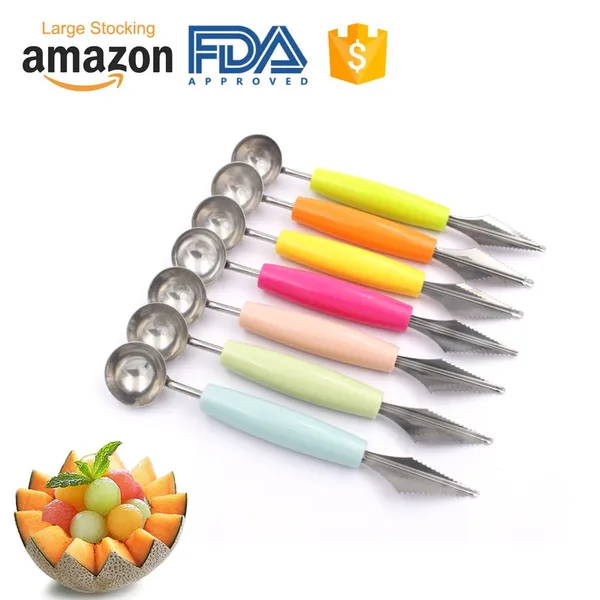 Kitchen Accessories Home and Kitchen Gadgets Kitchen Carving Knife Fruit Ball Digger Multifunctional Fruit Digging Spoon Platter Digge photo-3