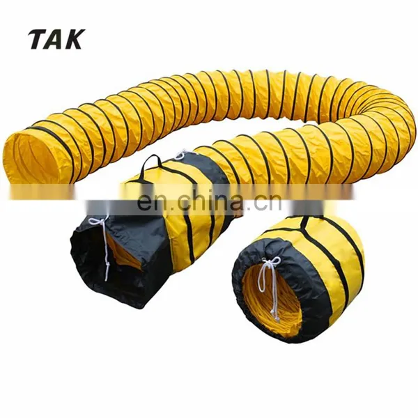 12'' High Temperature Exhaust Fan Fire Retardant PVC Fabric Air Ventilation Pvc Flexible Duct Hose